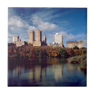 USA, New York City, Central Park, Sjö Kakelplatta