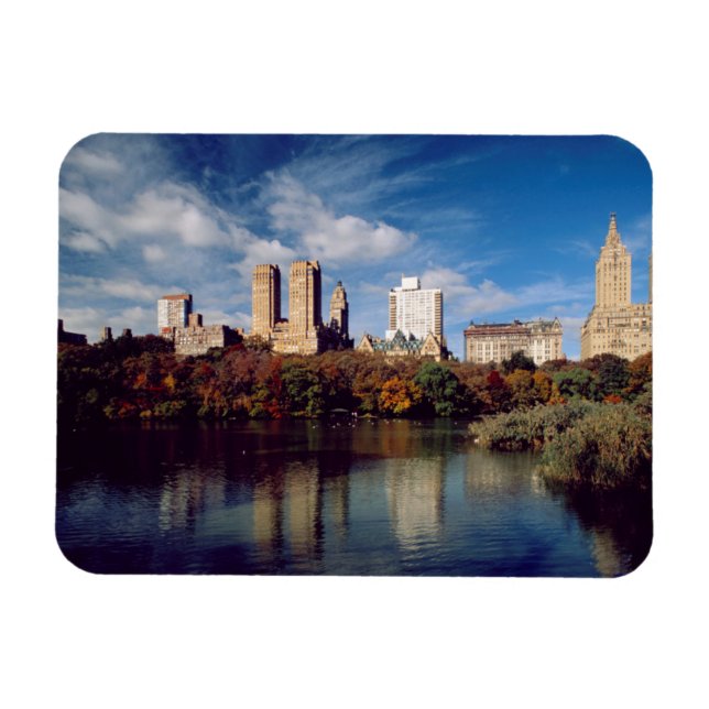 USA, New York City, Central Park, Sjö Magnet (Horisontell)