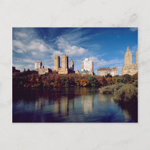USA, New York City, Central Park, Sjö Vykort