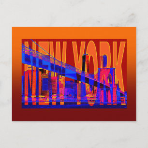 USA New York City Manhattan Siluett Vykort