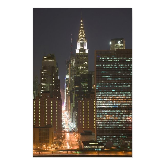 USA, New York City, View of Midtown med Fototryck (Framsidan)
