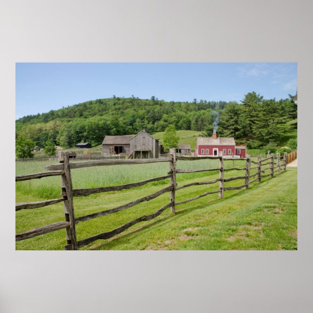 USA, New York, Cooperstown, Farmers's Museum Poster (Framsidan)