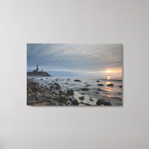 USA, New York, East Hampton. Montauk Point Canvastryck