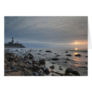 USA, New York, East Hampton. Montauk Point Hälsningskort