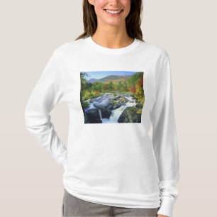 USA, New York. En vattenfall i Adirondack T-shirt