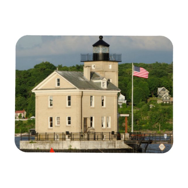 USA, New York, Kingston, Hudson River. Rondout Magnet (Horisontell)