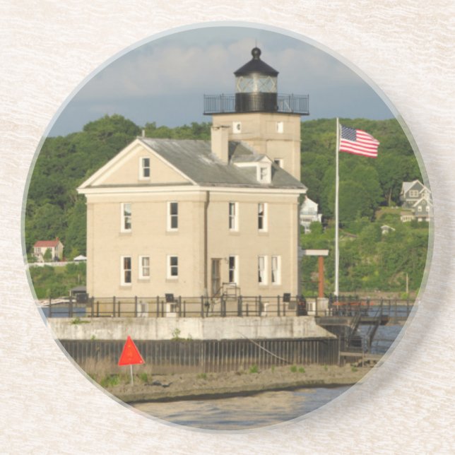 USA, New York, Kingston, Hudson River. Rondout Underlägg (Framsidan)