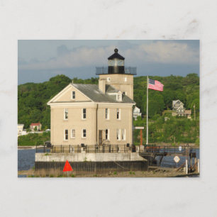 USA, New York, Kingston, Hudsonfloden. Rondout Vykort