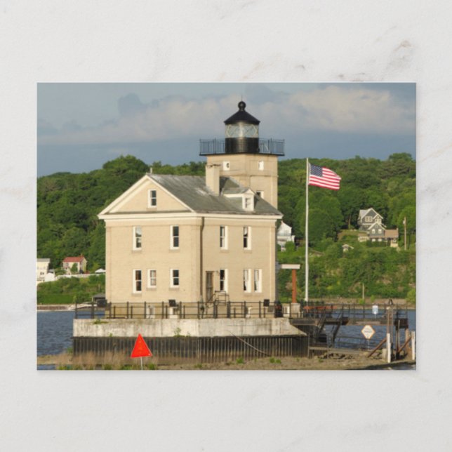 USA, New York, Kingston, Hudsonfloden. Rondout Vykort (Framsida)