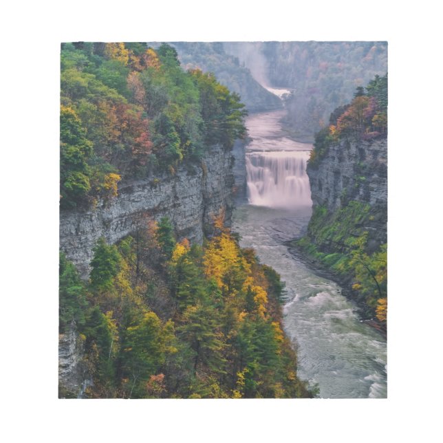 USA, New York, Letchworth State Park. Flod och Anteckningsblock (Framsida)