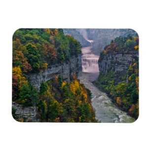USA, New York, Letchworth State Park. Flod och Magnet