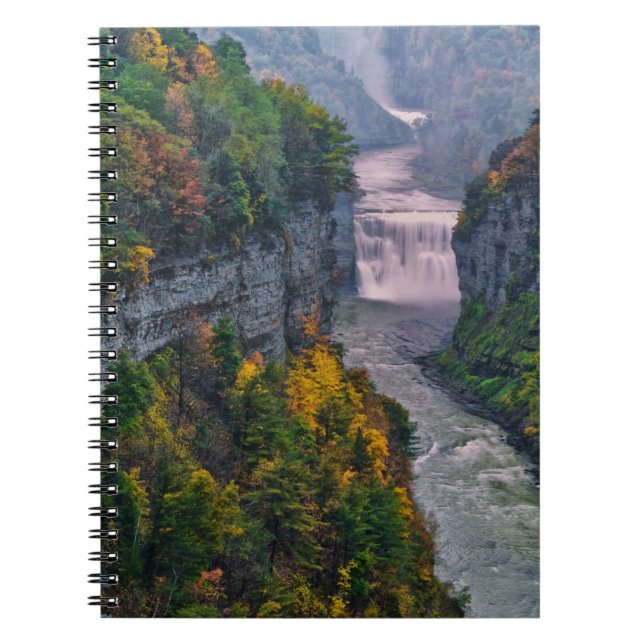 USA, New York, Letchworth State Park. Floden och Anteckningsbok (Framsidan)