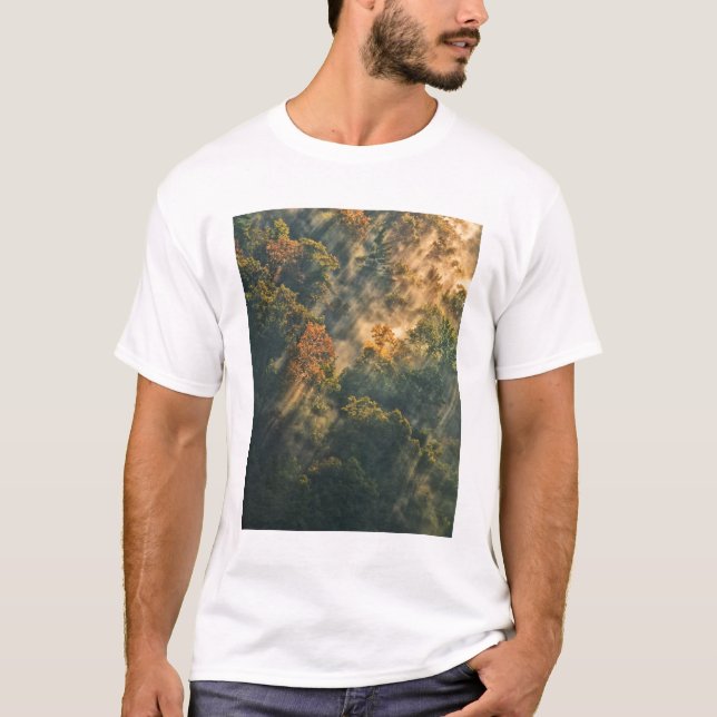 USA, New York, Letchworth State Park. Soluppgång Tee Shirt (Framsida)