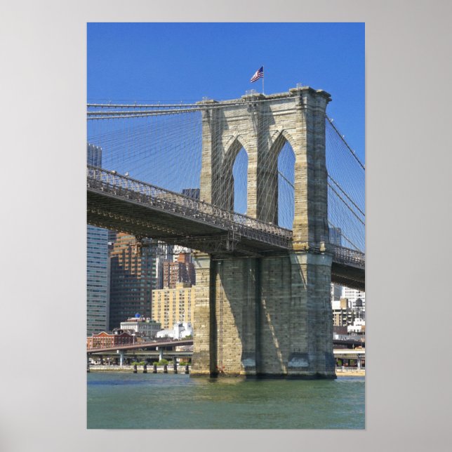 USA, New York, New York City. Brooklyn Bridge Poster (Framsidan)