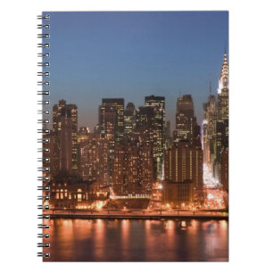 USA, New York, New York City, Manhattan: Luftskepp Anteckningsbok Med Spiral