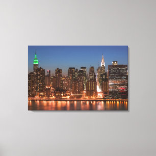 USA, New York, New York City, Manhattan: Luftskepp Canvastryck