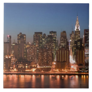 USA, New York, New York City, Manhattan: Luftskepp Kakelplatta