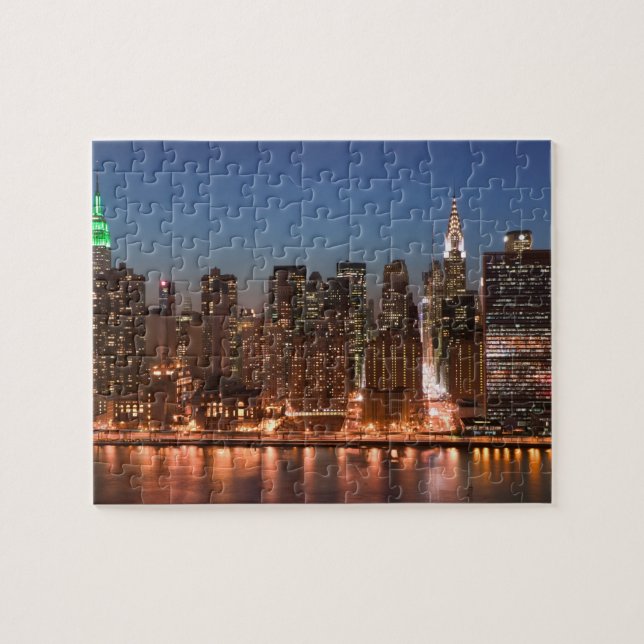 USA, New York, New York City, Manhattan: Luftskepp Pussel (Horisontell)