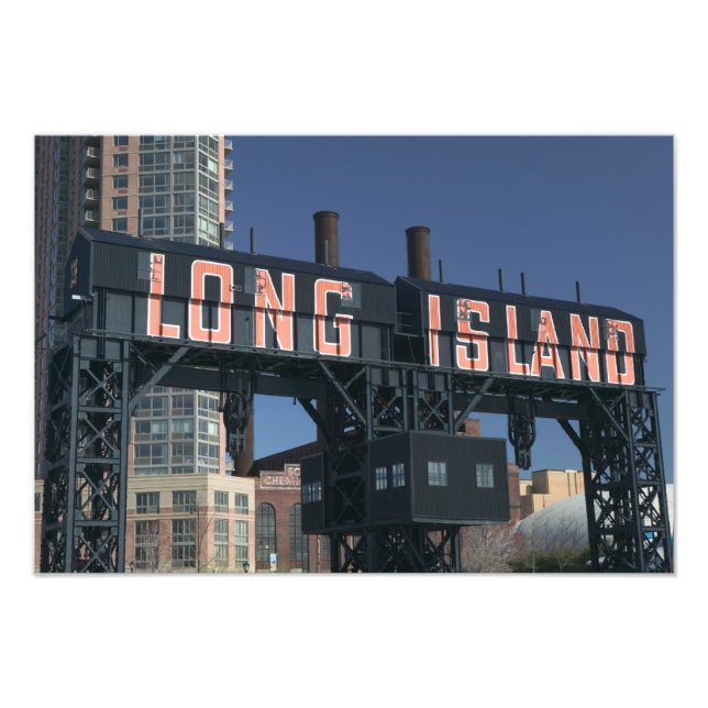USA, New York, New York City, Queens: Long Fototryck (Framsidan)