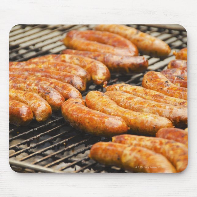 USA, New York, New York City, Sausages on Musmatta (Framsidan)