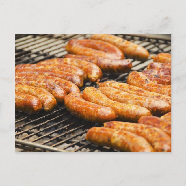 USA, New York, New York City, Sausages on Vykort (Framsida)
