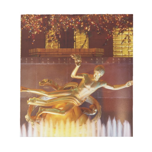 USA, New York, New York City, Statue of Anteckningsblock (Framsida)