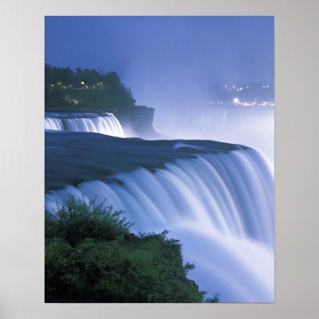 USA, New York, Niagara Falls. American Falls in Poster (Framsidan)