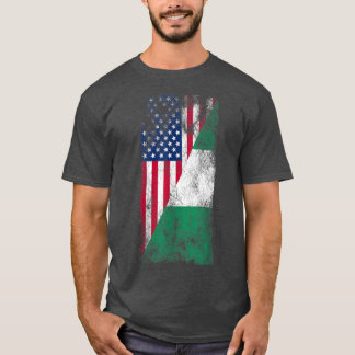 USA Nigeria FlagsUnited States of America, Nigeria T Shirt