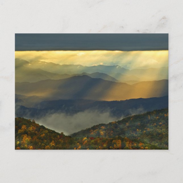 USA, North Carolina, Great Smoky Mountains. Vykort (Framsida)