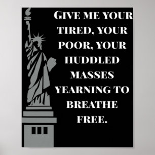 Usa Nya Kolossus Frihetsgudinnan Antirasism Poster