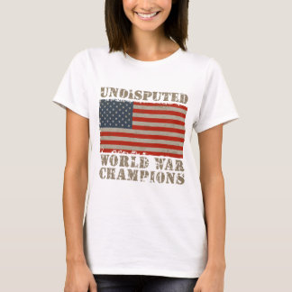 USA obestridda världskrigmästare T-shirt
