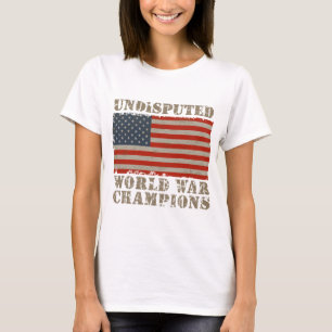 USA obestridda världskrigmästare Tee