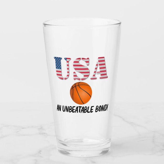 USA och Basketball - Oslagbar bond! Glaskopp (Framsida)