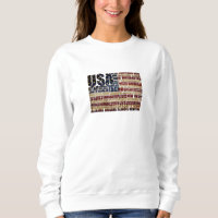 USA och deras federala stater i stars och stripes