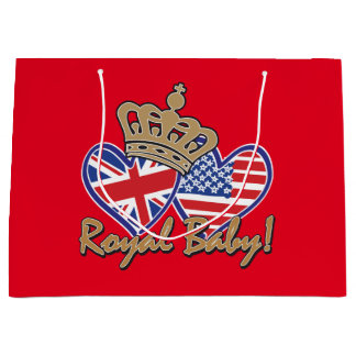 USA och Förenade kungariket Flagga Hearts Royal Ba