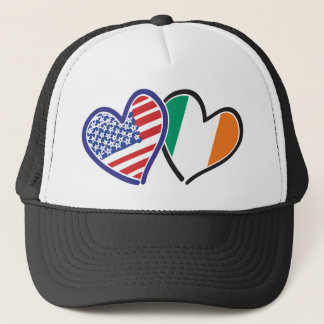 USA och Irland Patriotic Kärlek Hearts Keps