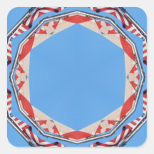 USA och Kanada Flagga Framed-dekal