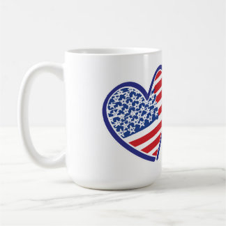 USA och Venezuelas flagghjärtan Kaffemugg
