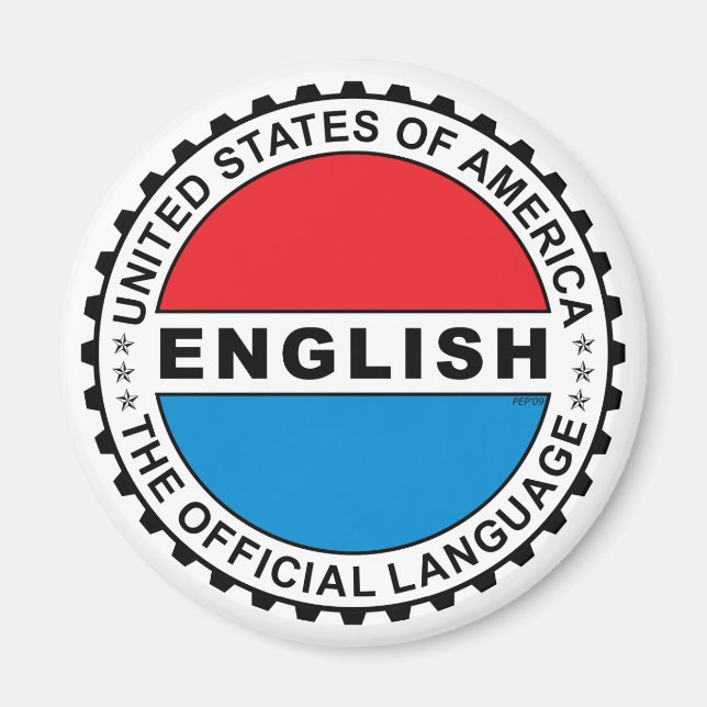 USA Officiell Language Magnet (Framsidan)