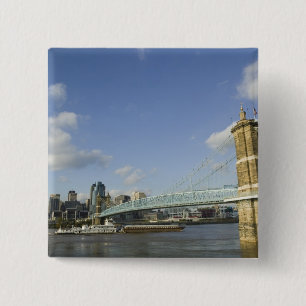 USA, Ohio, Cincinnati: Roebling Suspension 2 Knapp