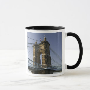 USA, Ohio, Cincinnati: Roebling Suspension 3 Mugg