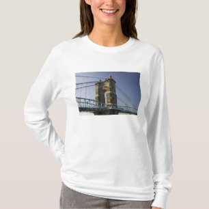 USA, Ohio, Cincinnati: Roebling Suspension 3 Tee Shirt