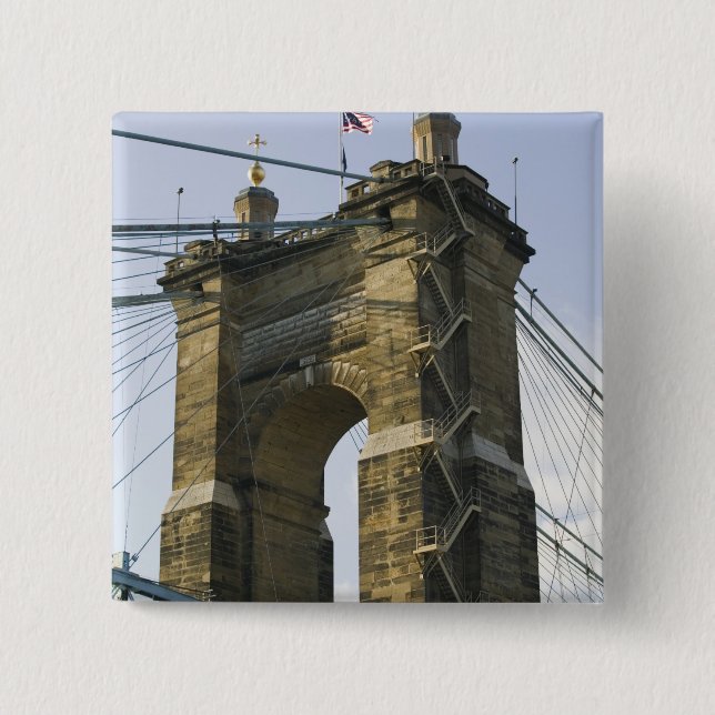 USA, Ohio, Cincinnati: Roebling Suspension Knapp (Framsida)