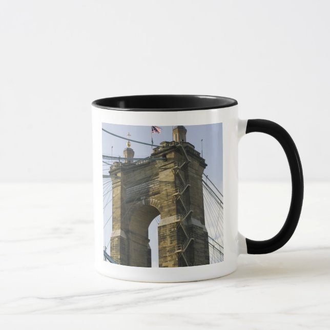 USA, Ohio, Cincinnati: Roebling Suspension Mugg (Höger)