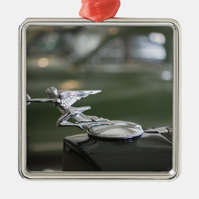 USA Ohio, Dayton: Amerika Packard museum Julgransprydnad Metall (Framsidan)