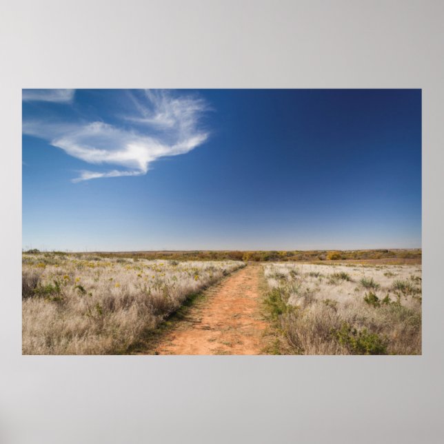 USA, Oklahoma, Black Kettle National Grasslands Poster (Framsidan)