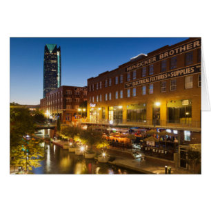 USA, Oklahoma, Oklahoma City, Bricktown Hälsningskort