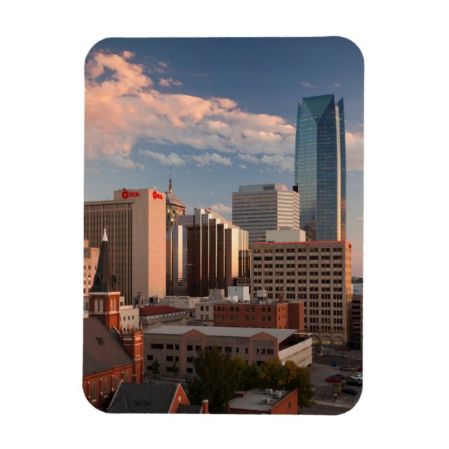 USA, Oklahoma, Oklahoma City, Elevated City Magnet (Vertikal)