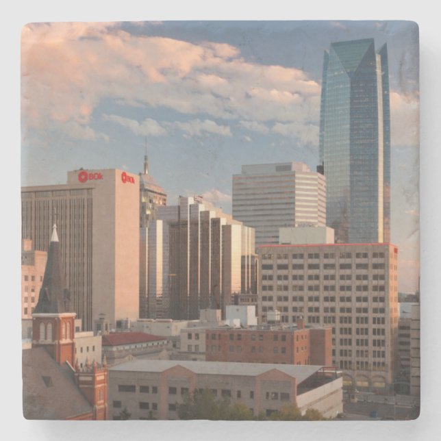 USA, Oklahoma, Oklahoma City, Elevated City Stenunderlägg (Framsidan)