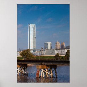 USA, Oklahoma, Oklahoma City, Skyline Poster